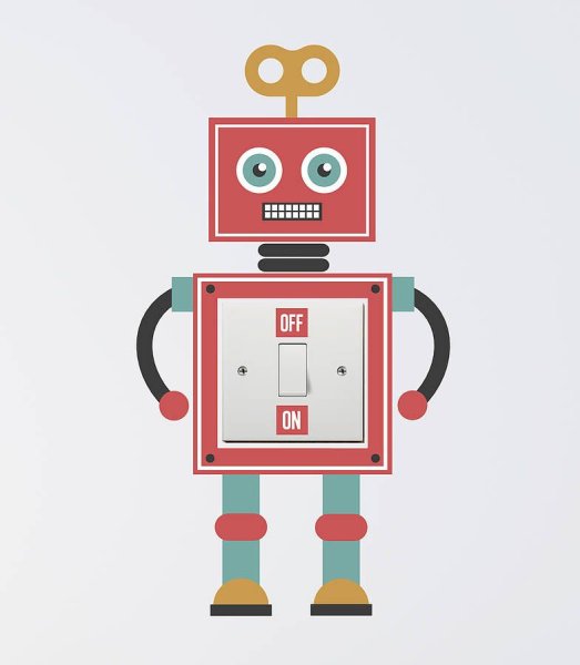 Наклейки роботы