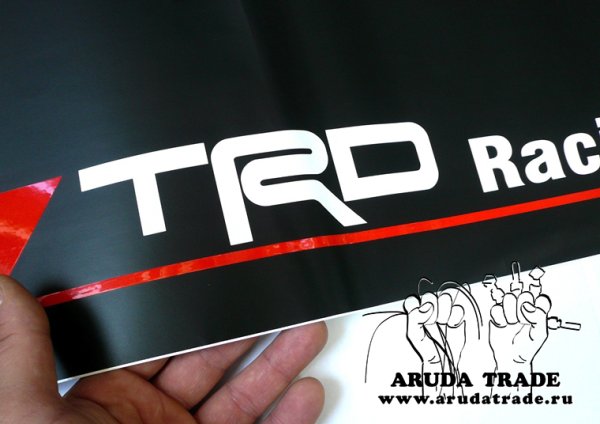 Наклейка на лобовое стекло Toyota Racing Development TRD