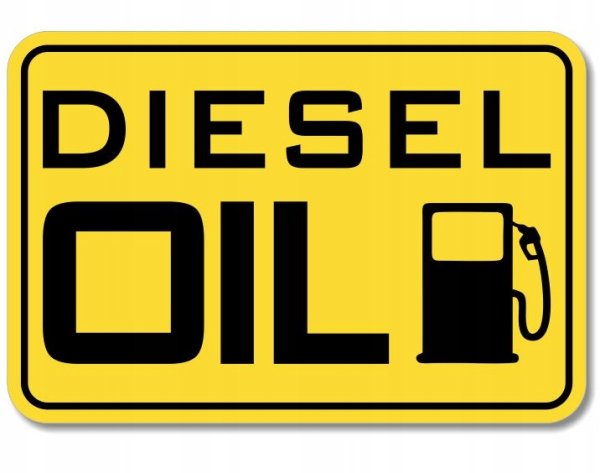 Наклейка дизельное топливо