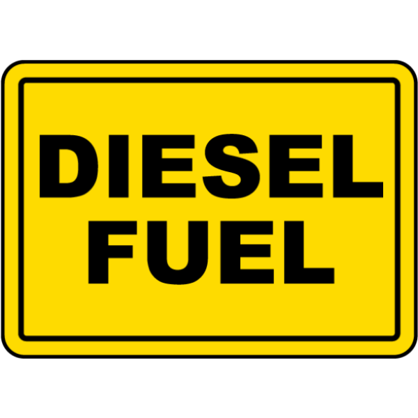 Наклейка дизельное топливо