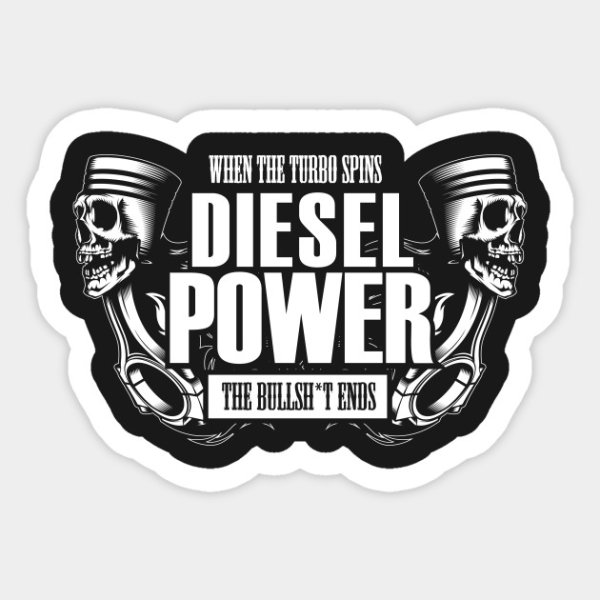 Наклейка дизельное топливо