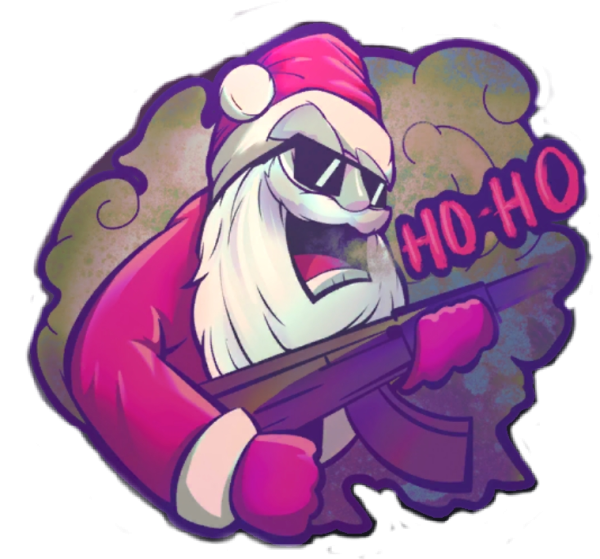 Стикер из стандофф2 Mad Santa