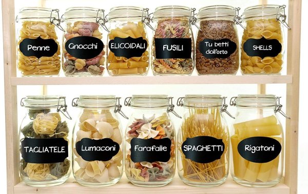 Наклейки на баночки с крупами