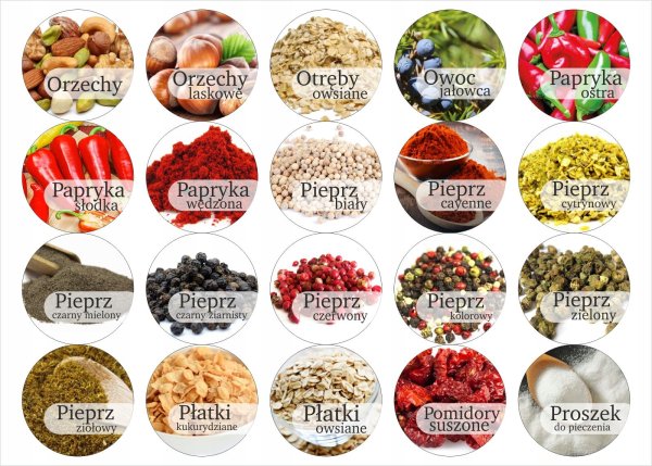 Наклейки пряности