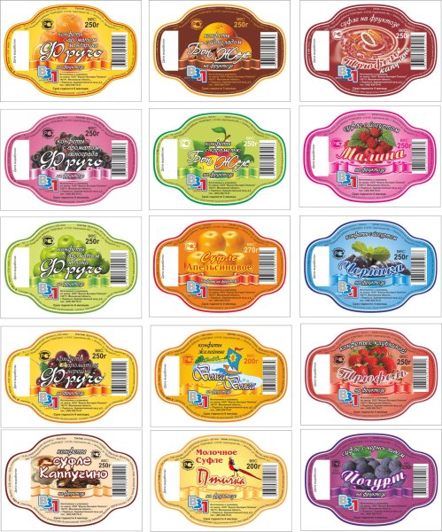 Этикетка для сладостей