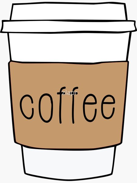 Стикеры в виде кофе