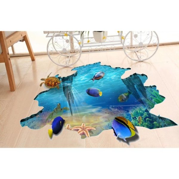 Наклейка интерьерная 3д море