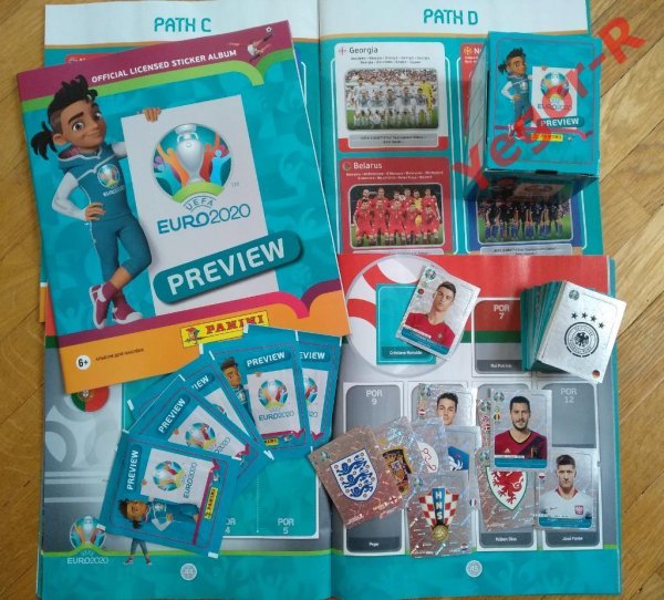 Альбом Панини евро 2020