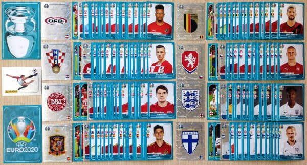 Наклейки Панини евро 2020 коллекция