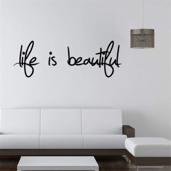 Интерьерная наклейка на стену фразы