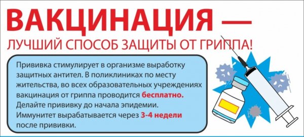 Прививки от гриппа в садах России 2022