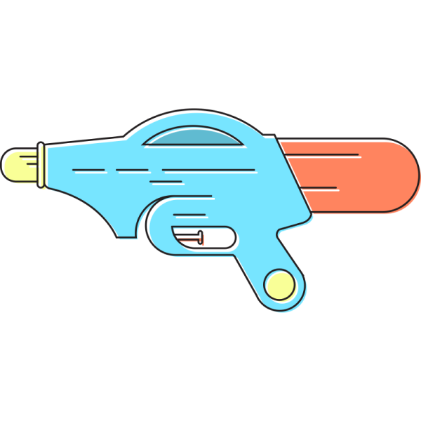 Наклейка пистолет