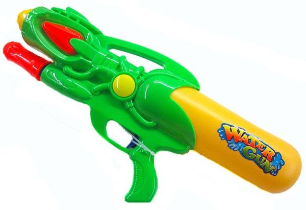 Реклама про водяной пистолет со страусом