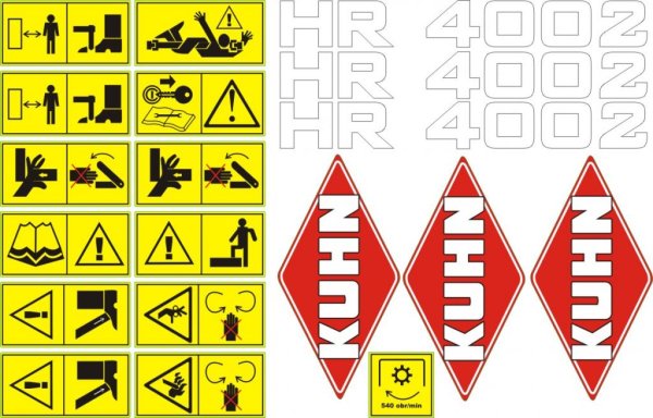 Тракторы с наклейками