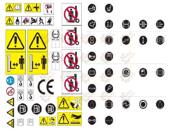 Технические наклейки