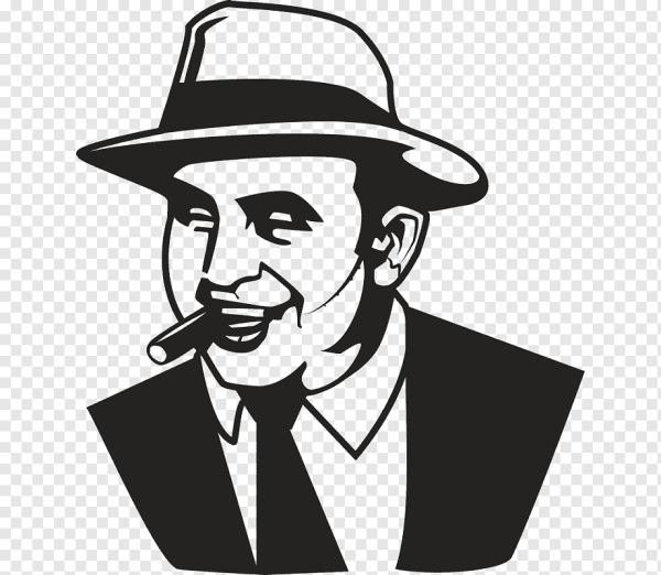 Мафиози вектор Аль Капоне