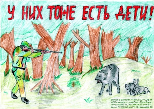 Плакаты о защите природы и животных