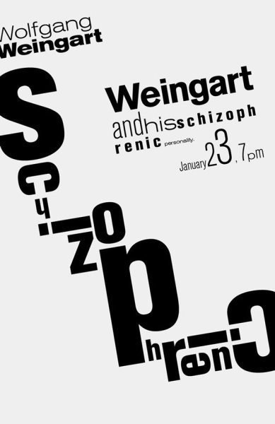 Вольфганг Вайнгарт шрифты