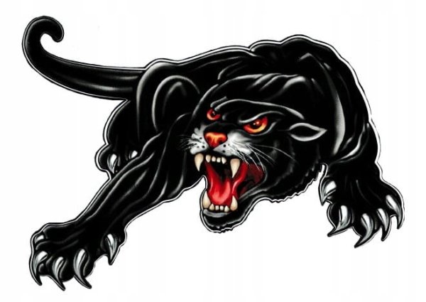 Наклейка пантера 25х34см