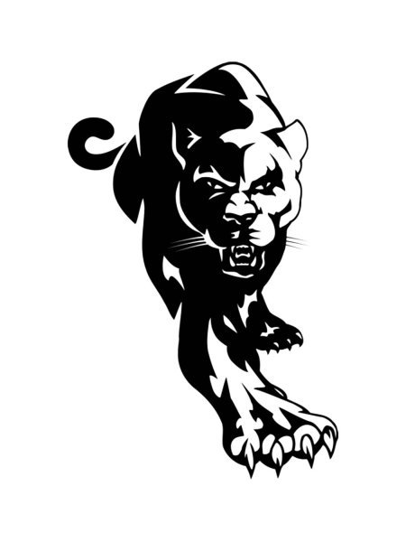 Наклейки на стену пантера