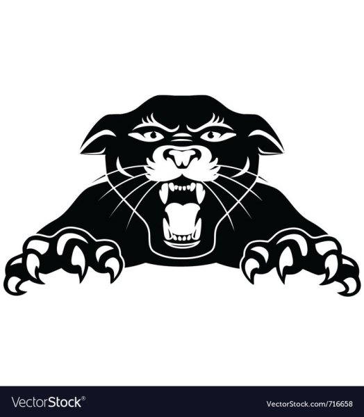 Стикер черная пантера