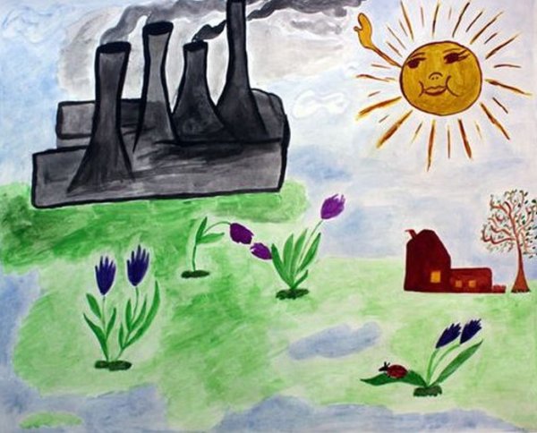 Плакат берегите воздух 3 класс