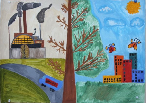 Экология города плакат