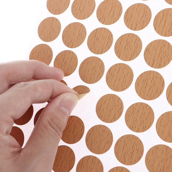 Наклейки на шурупы для мебели