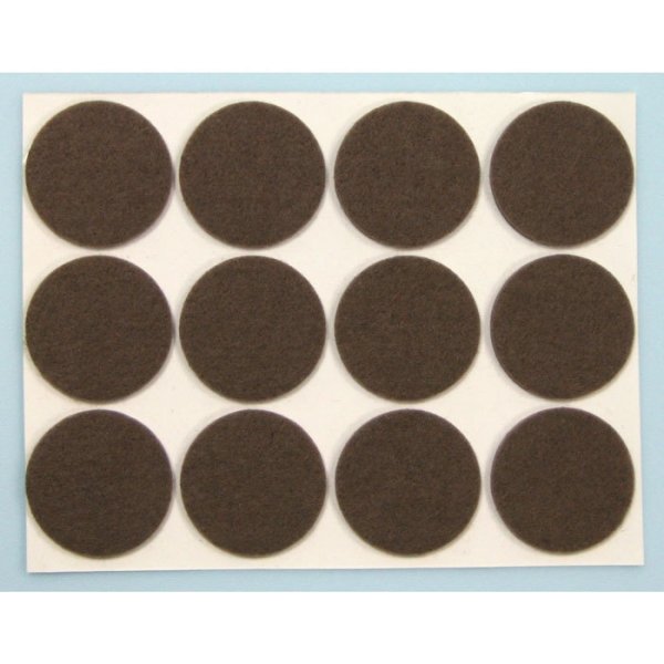Набор мебельных накладок,войлочные (круглые d28мм) 28шт pc6128br "Weiss"