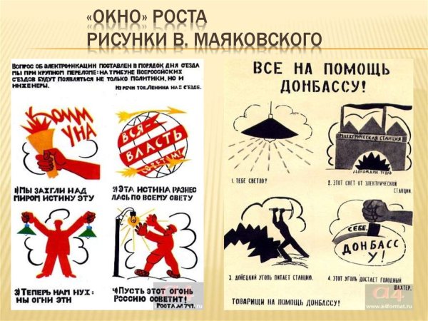 Владимир Маяковский окна сатиры роста