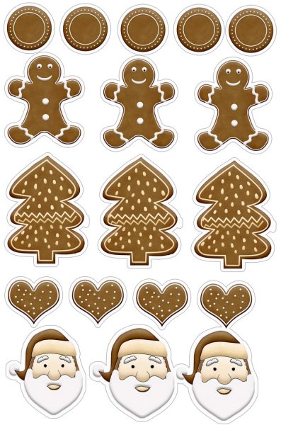 Наклейки на имбирные пряники