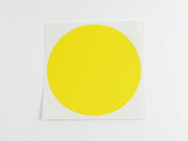 Цветной круг желтый