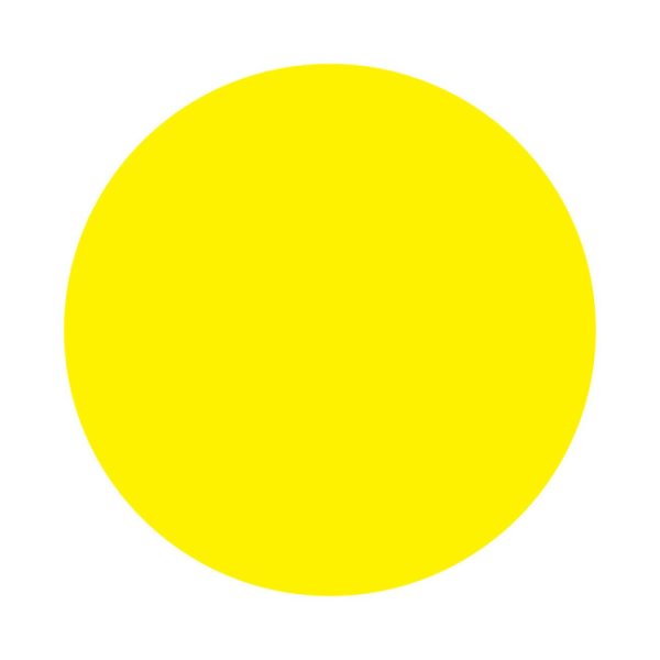 Желтые круги на витринах