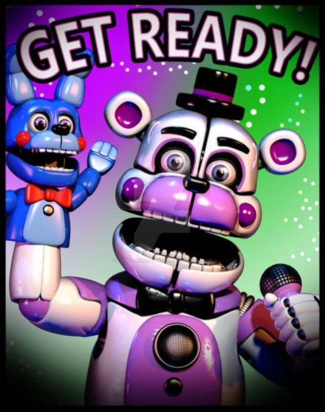 ФНАФ 5 плакат фантайм Фредди