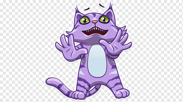 Набор стикеров Чеширский кот