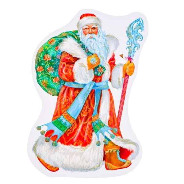 Плакат дед Мороз и Снегурочка