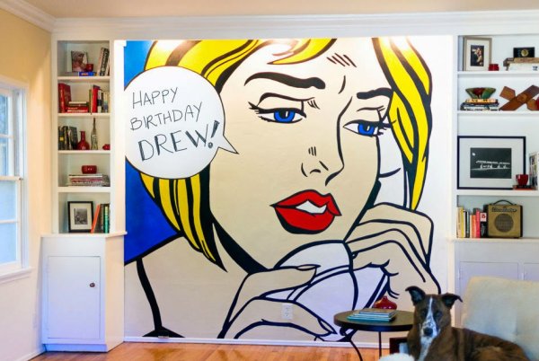 Роспись стен в стиле поп арт