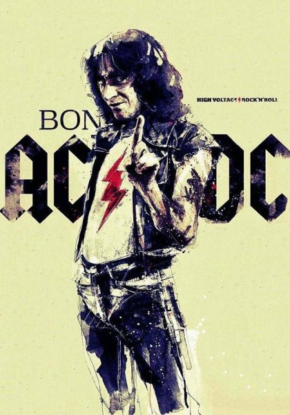 AC DC плакат