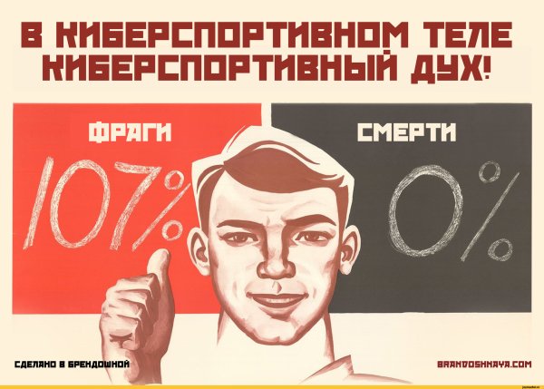 Советский плакат работать