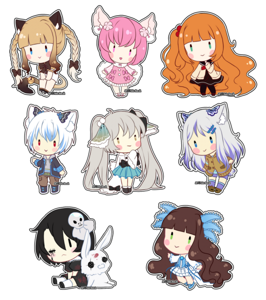 Наклейки аниме