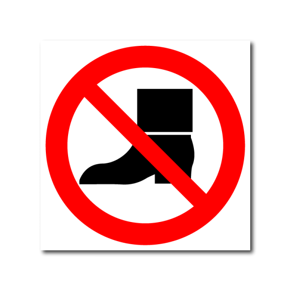 Табличка не наступать