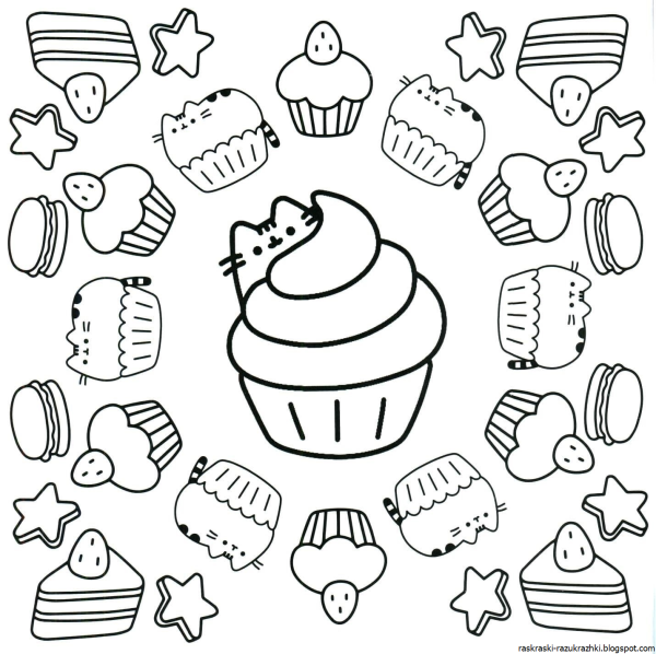 Раскраски Стикеры