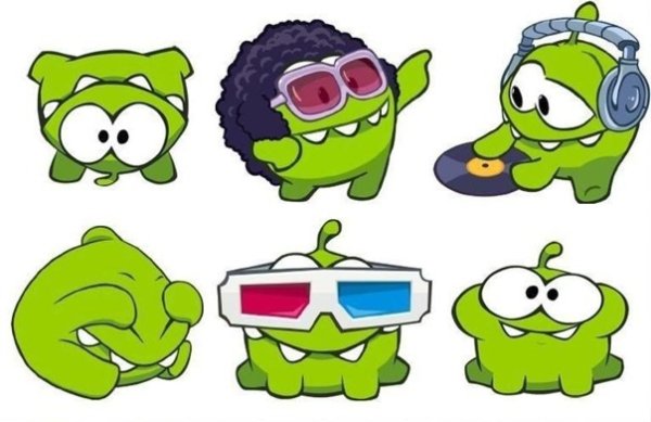 Ам Ням рисунок для срисовки