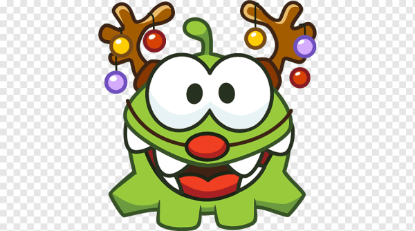 Стикеры зима с ам Нямом