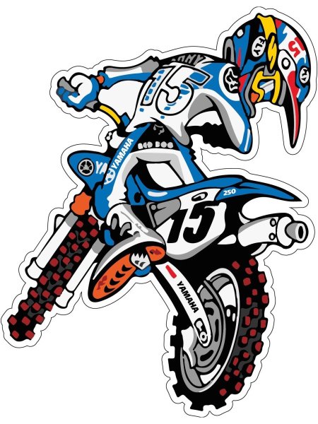 Эндуро трафарет