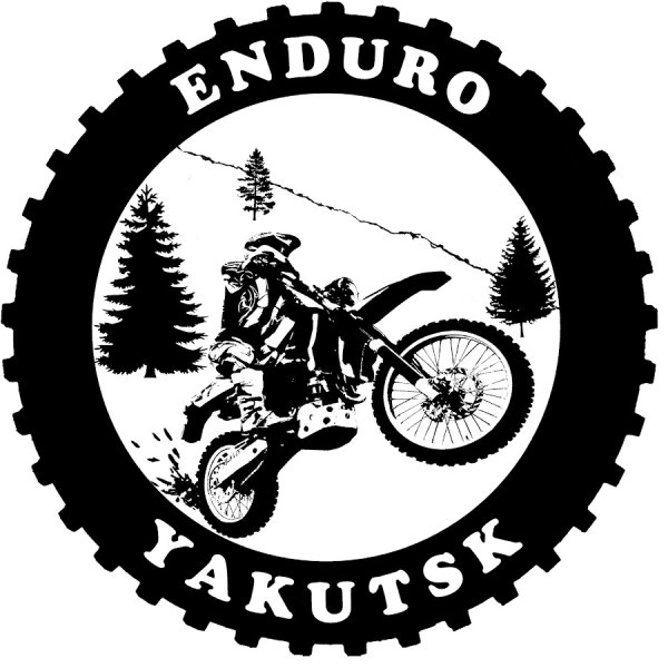 Мотоцикл эндуро вектор