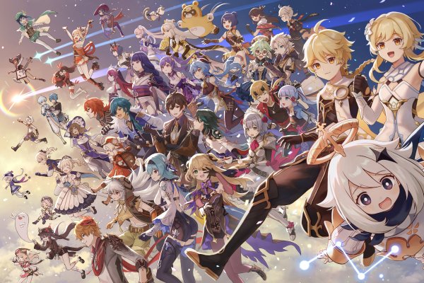 Геншин Импакт фон персонажей