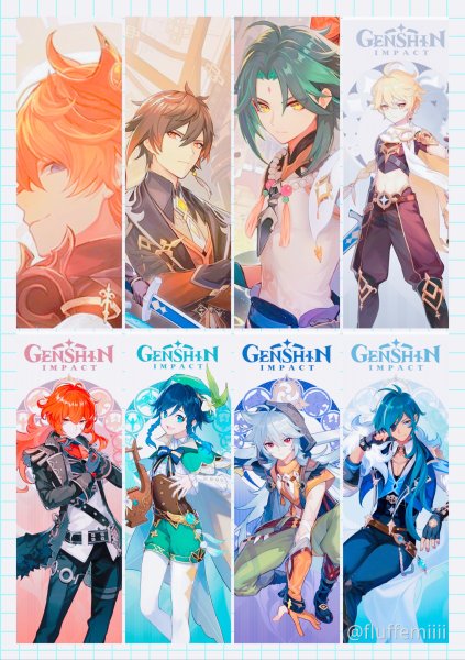 Закладки Геншин