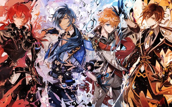 Тарталья и Дилюк Геншин