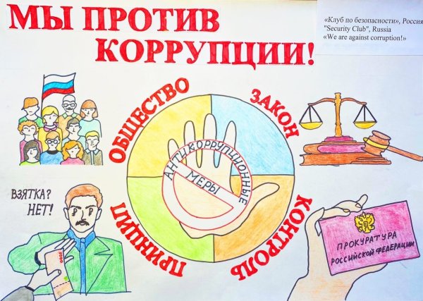 Мы против коррупции плакат
